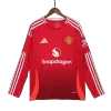 Manchester United Home Long Sleeve Soccer Jersey 2024/25 - Soccerdeal