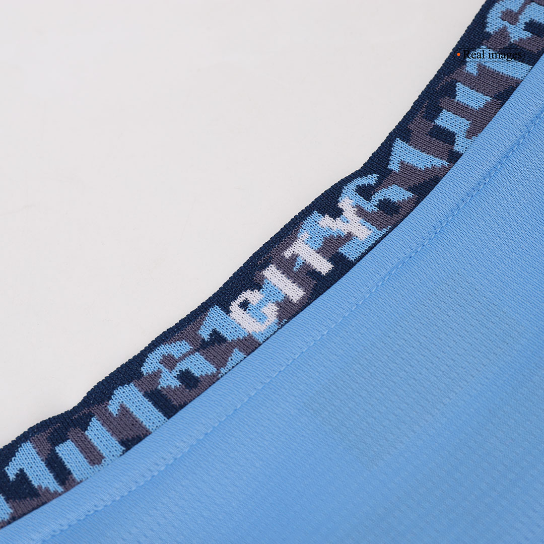 Manchester City Home Long Sleeve Soccer Jersey - Soccerdeal