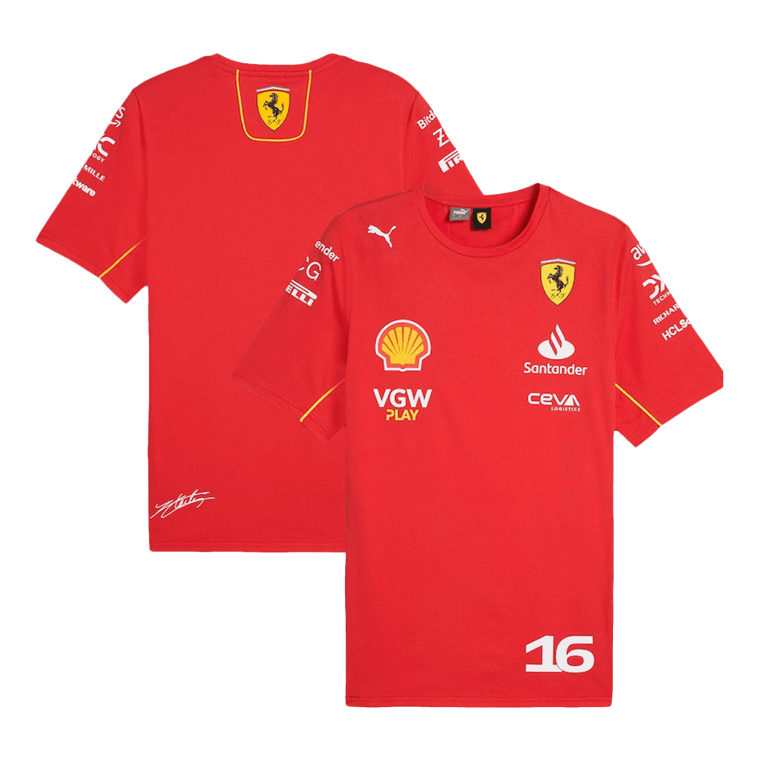 Charles Leclerc #16 Ferrari F1 Shirt - Soccerdeal