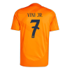 Authentic VINI JR. #7 Real Madrid Away Soccer Jersey 2024/25 - Soccerdeal