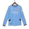 Manchester City Home Long Sleeve Soccer Jersey 2024/25 - Soccerdeal