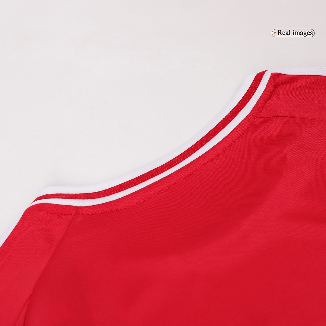 Manchester United Home Long Sleeve Soccer Jersey - Soccerdeal