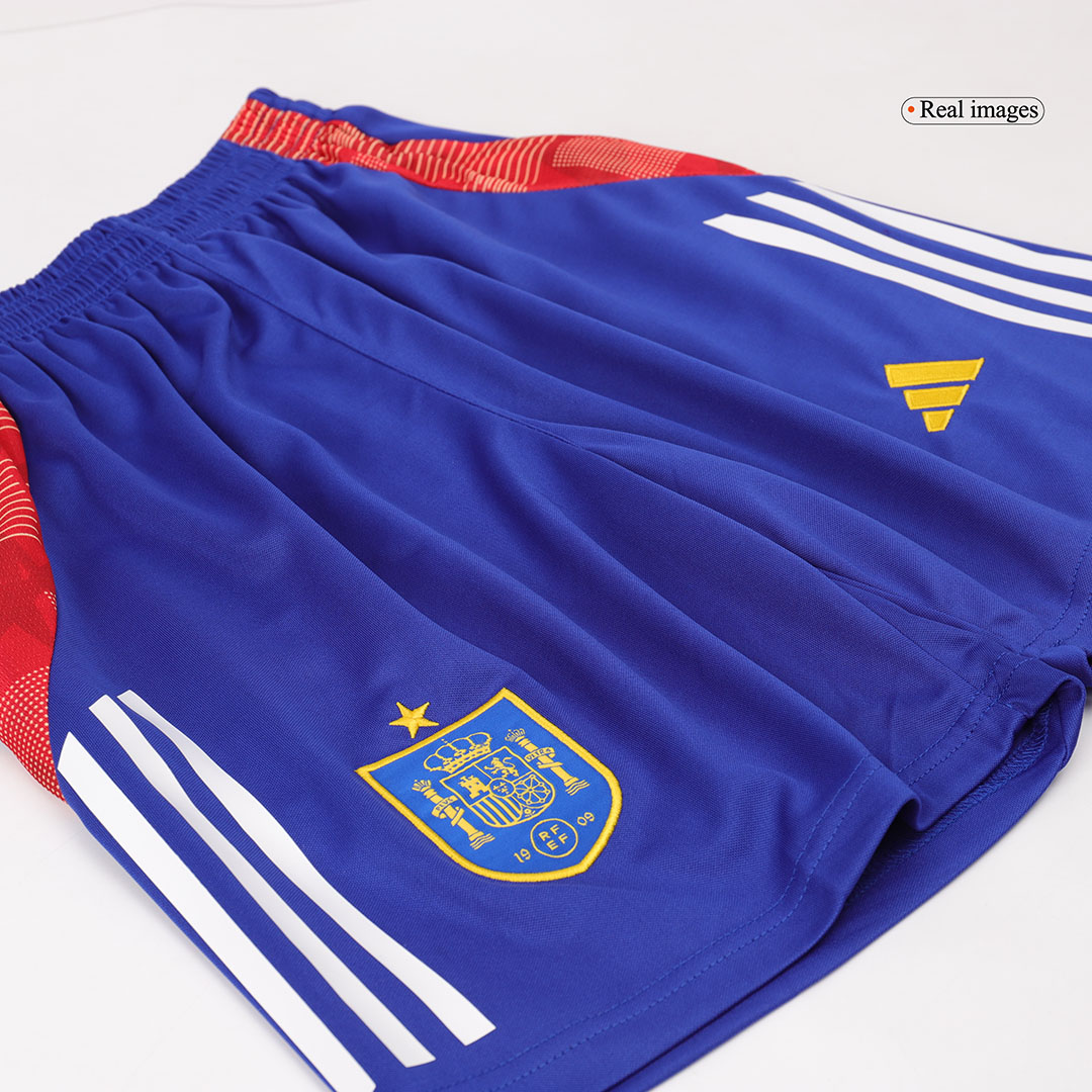 Spain Pre-Match Soccer Shorts Euro - Soccerdeal