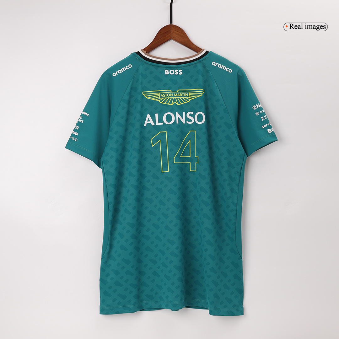 Fernando Alonso #14 Aston Martin Cognizant F1 Shirt - Soccerdeal