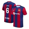 GAVI #6 Barcelona Home Soccer Jersey 2023/24 - Soccerdeal