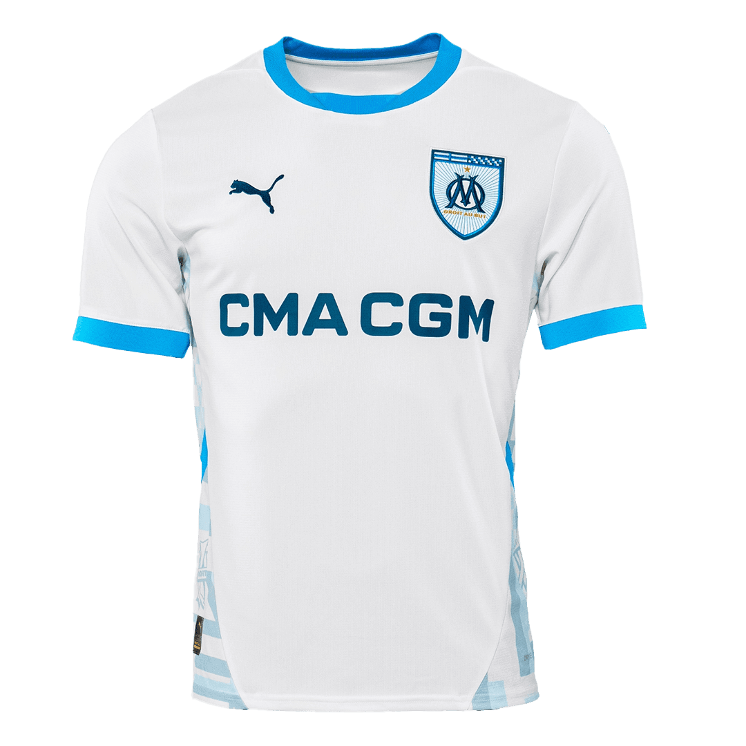 Marseille Home Soccer Jersey - Soccerdeal