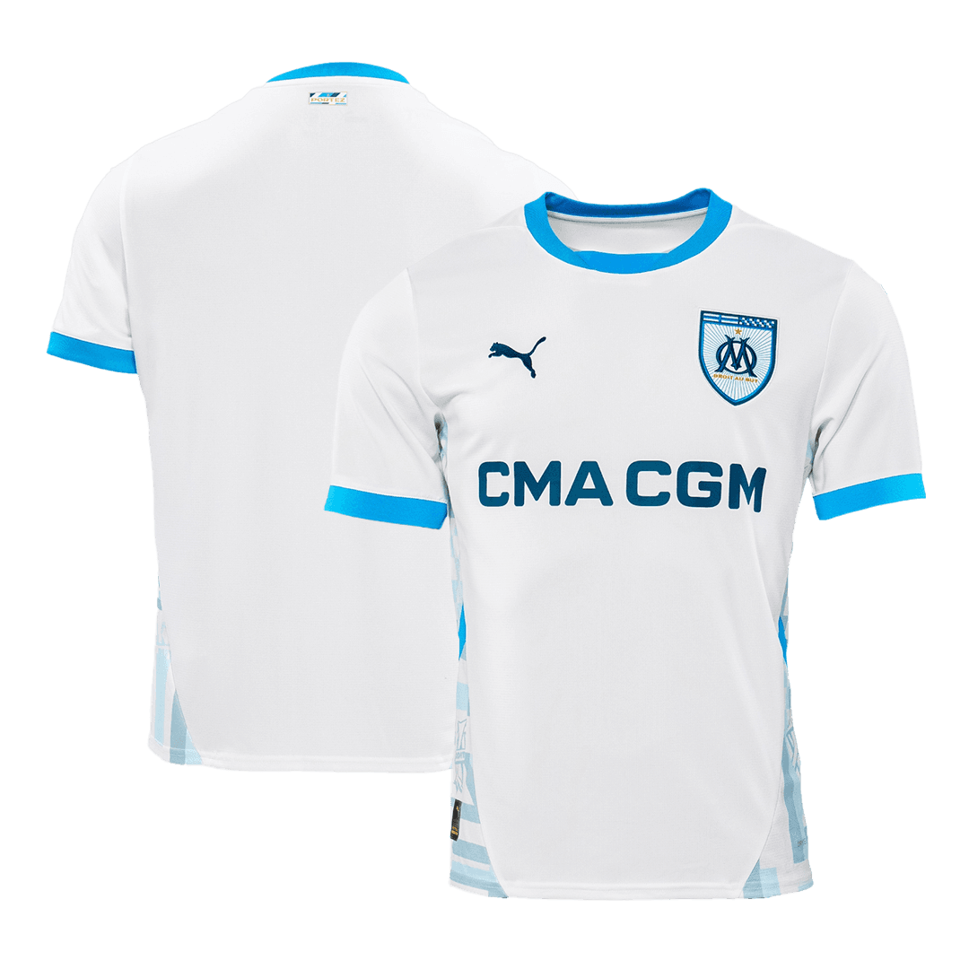 Marseille Home Soccer Jersey - Soccerdeal