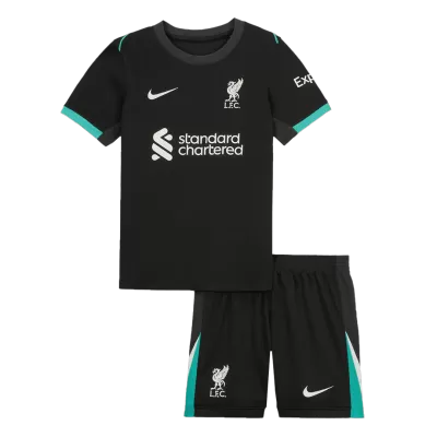 Kid's Liverpool Away Soccer Jersey Kit(Jersey+Shorts) 2024/25 - Soccerdeal