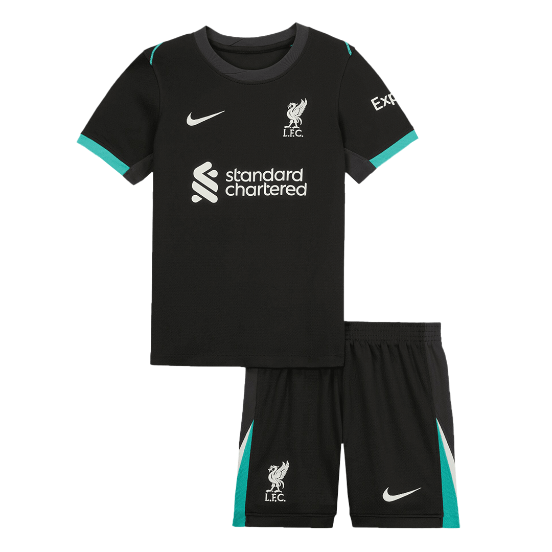 Kid's Liverpool Away Soccer Jersey Kit(Jersey+Shorts) - Soccerdeal