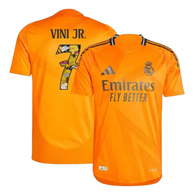 Authentic VINI JR. #7 Real Madrid Away Soccer Jersey 2024/25 - Soccerdeal