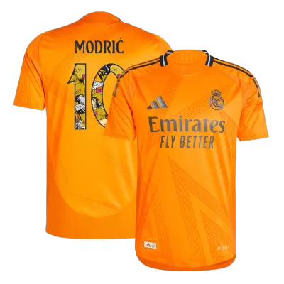 Authentic MODRIĆ #10 Real Madrid Away Soccer Jersey 2024/25 - Bear Champ Font - Soccerdeal