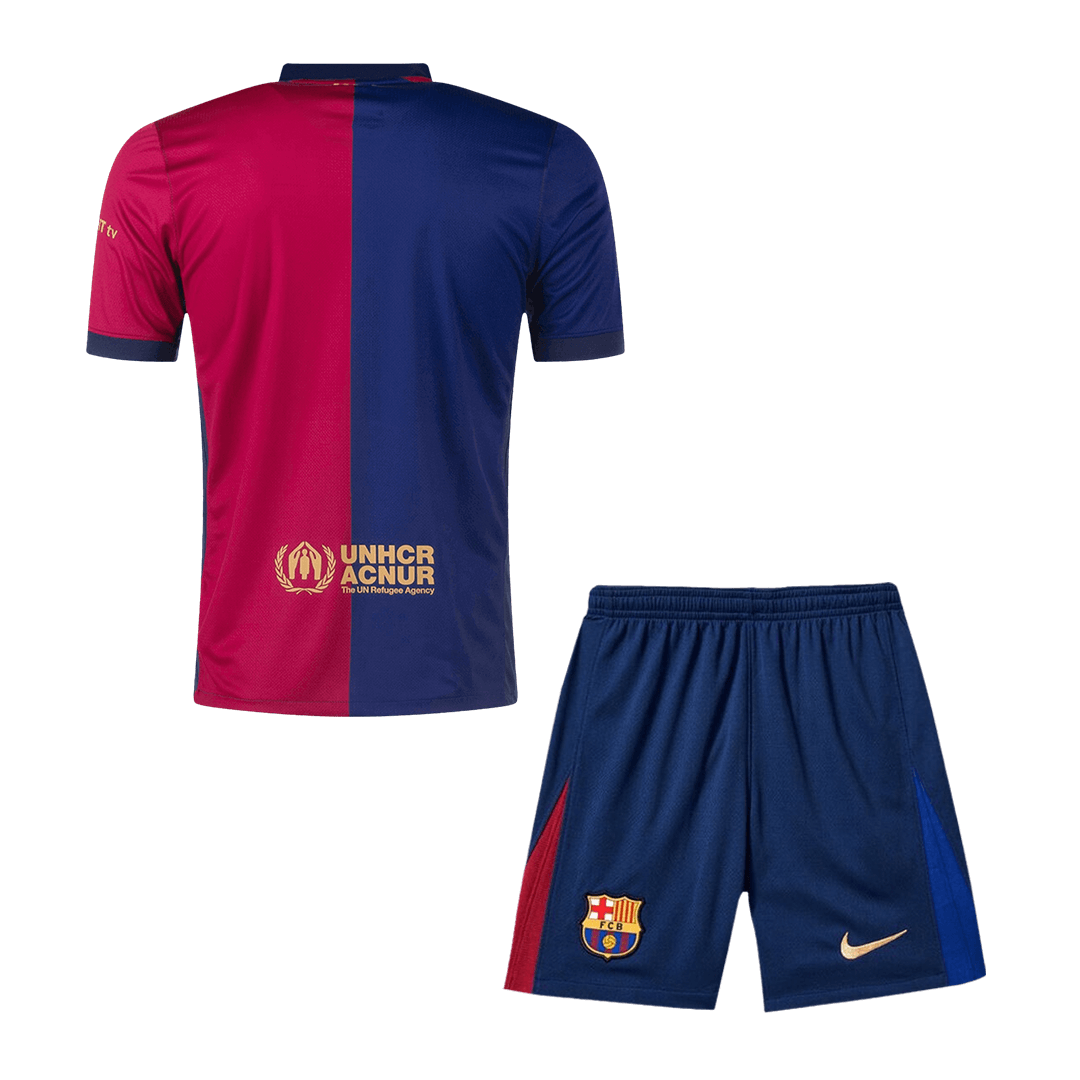 Barcelona Home Soccer Jersey Kit(Jersey+Shorts) - Soccerdeal