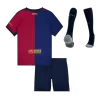 Kid's Barcelona Home Soccer Jersey Kit(Jersey+Shorts+Socks) 2024/25 - Soccerdeal