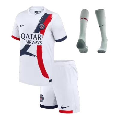 Kid's PSG Away Soccer Jersey Kit(Jersey+Shorts+Socks) 2024/25 - Soccerdeal