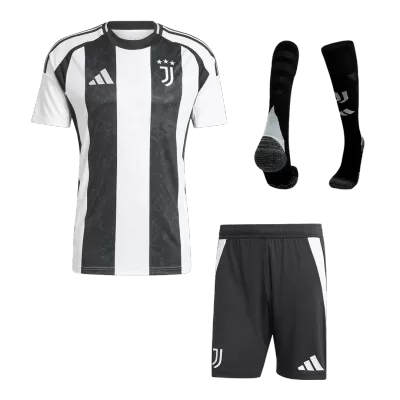 Juventus Home Soccer Jersey Kit(Jersey+Shorts+Socks) 2024/25 - Soccerdeal