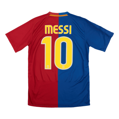 Retro MESSI #10 2008/09 Barcelona Home Soccer Jersey - UCL - Soccerdeal