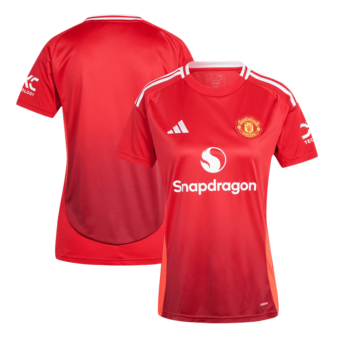 Women's Manchester United Home Soccer Jersey - Soccerdeal