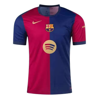 Barcelona Home Soccer Jersey 2024/25-Spotify Logo Without Text - Soccerdeal