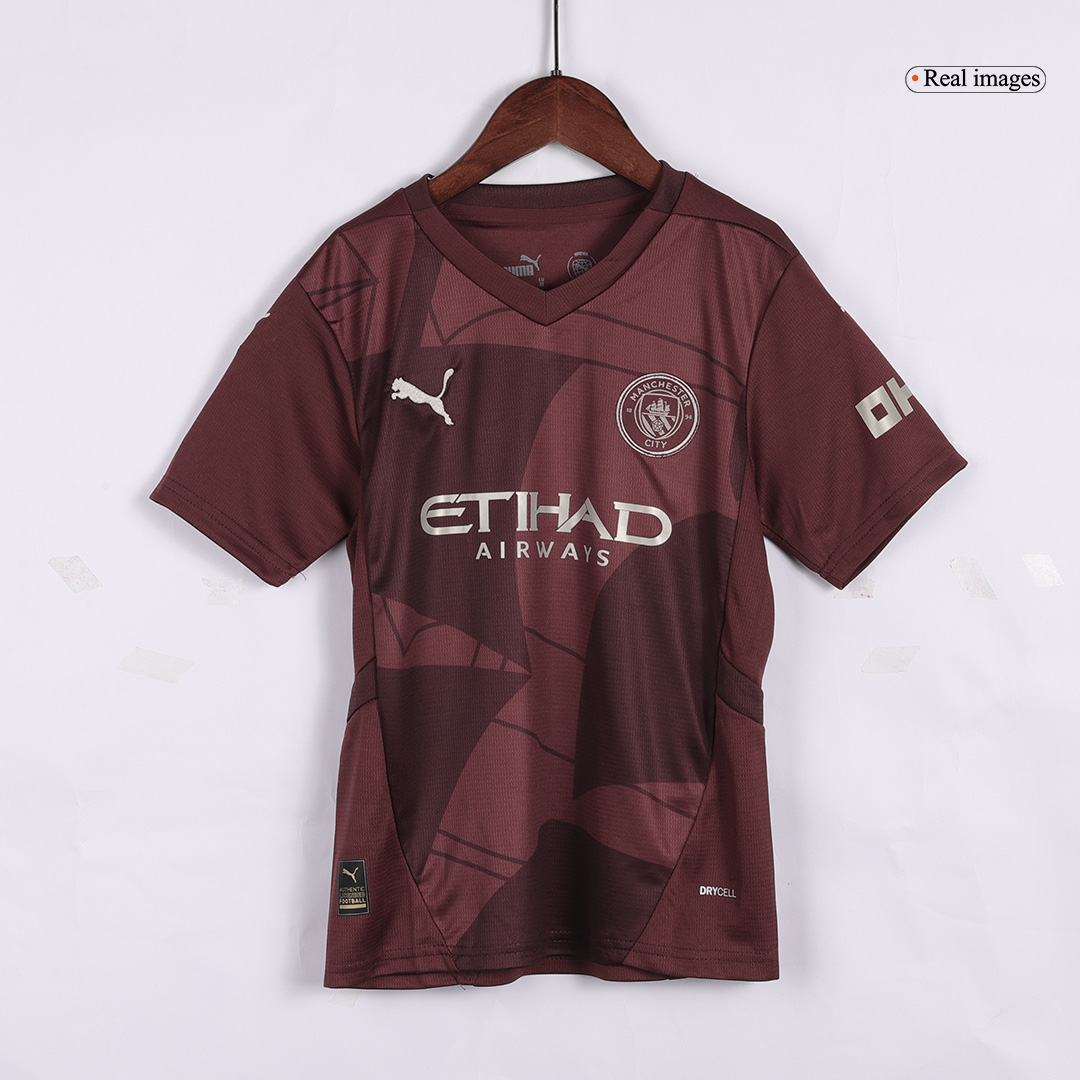 Kid's Manchester City Third Away Soccer Jersey Kit(Jersey+Shorts) - Soccerdeal