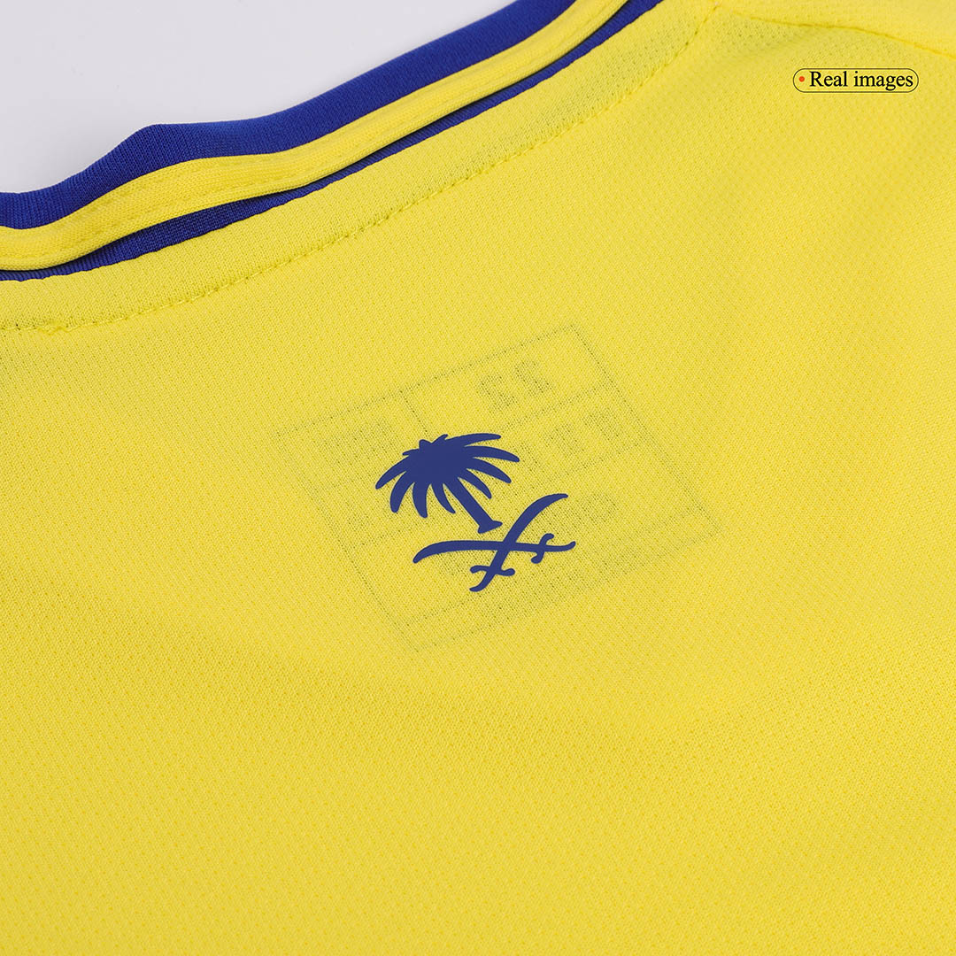 Kid's RONALDO #7 Al Nassr Home Soccer Jersey Kit(Jersey+Shorts) - ACL - Soccerdeal