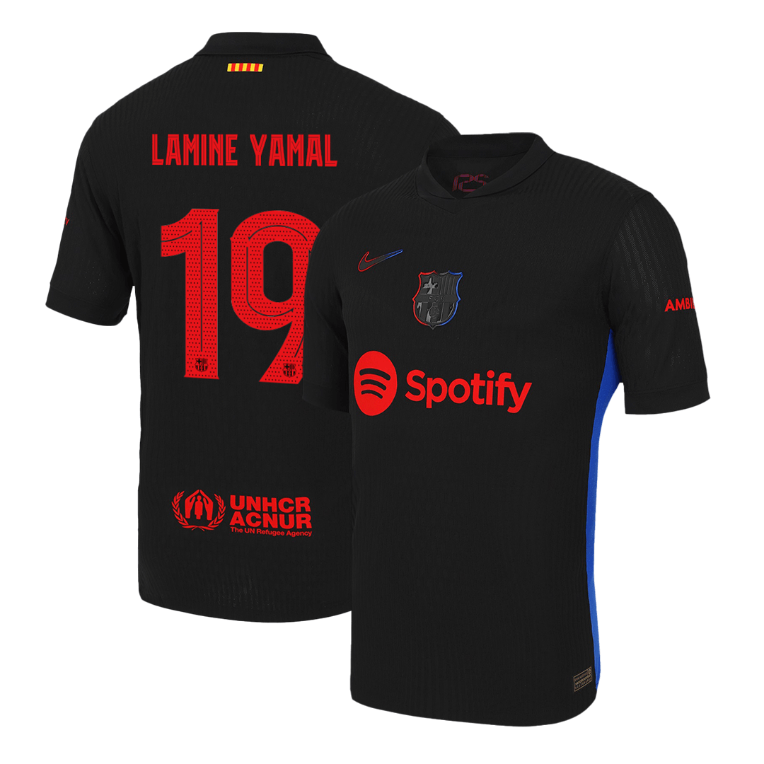 LAMINE YAMAL #19 Barcelona Away Soccer Jersey - UCL Player Version - Soccerdeal