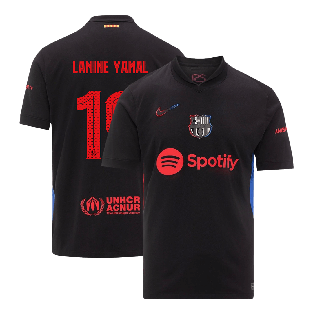 LAMINE YAMAL #19 Barcelona Away Soccer Jersey -UCL - Soccerdeal