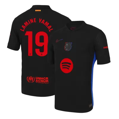 Authentic LAMINE YAMAL #19 Barcelona Away Soccer Jersey 2024/25 - Spotify Logo Without Text - Soccerdeal