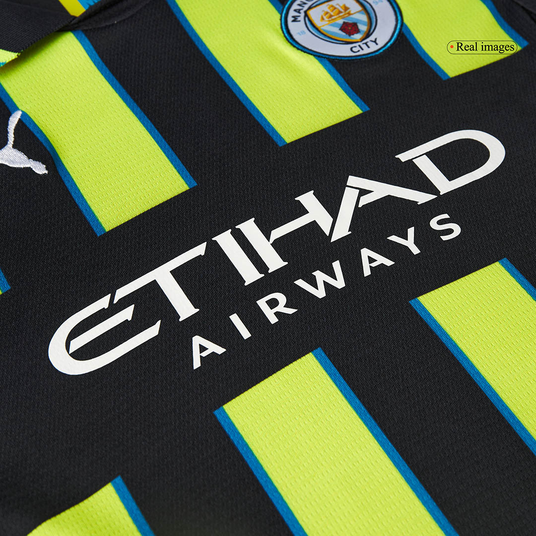 Kid's Manchester City Away Soccer Jersey Kit(Jersey+Shorts) - Soccerdeal