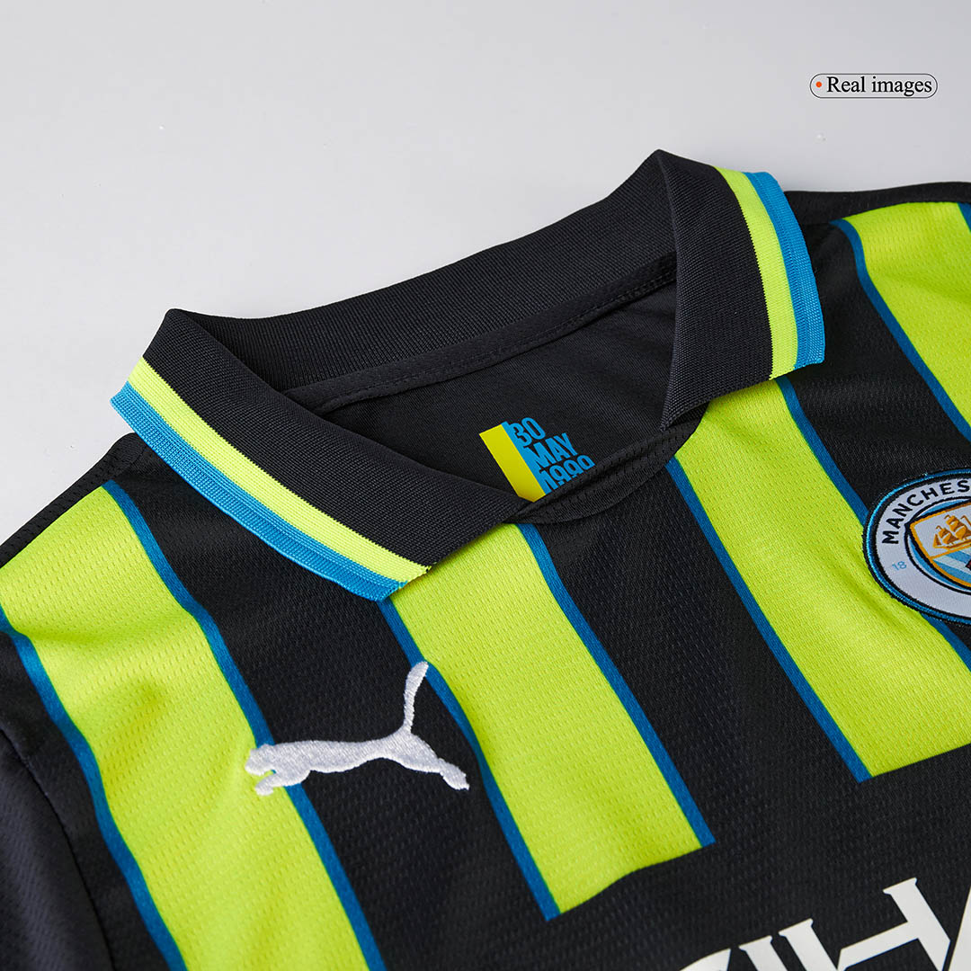 Kid's Manchester City Away Soccer Jersey Kit(Jersey+Shorts) - Soccerdeal