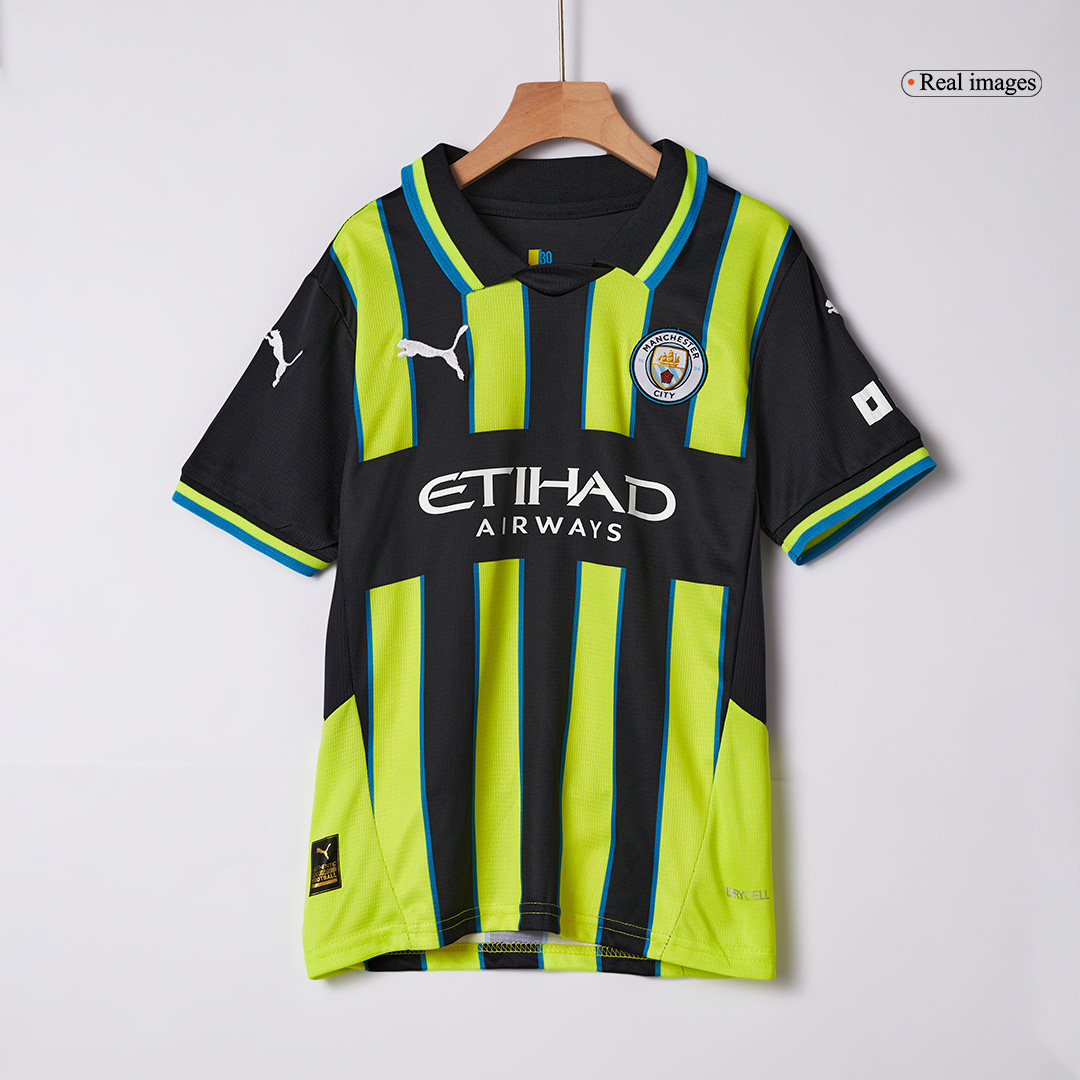 Kid's Manchester City Away Soccer Jersey Kit(Jersey+Shorts) - Soccerdeal
