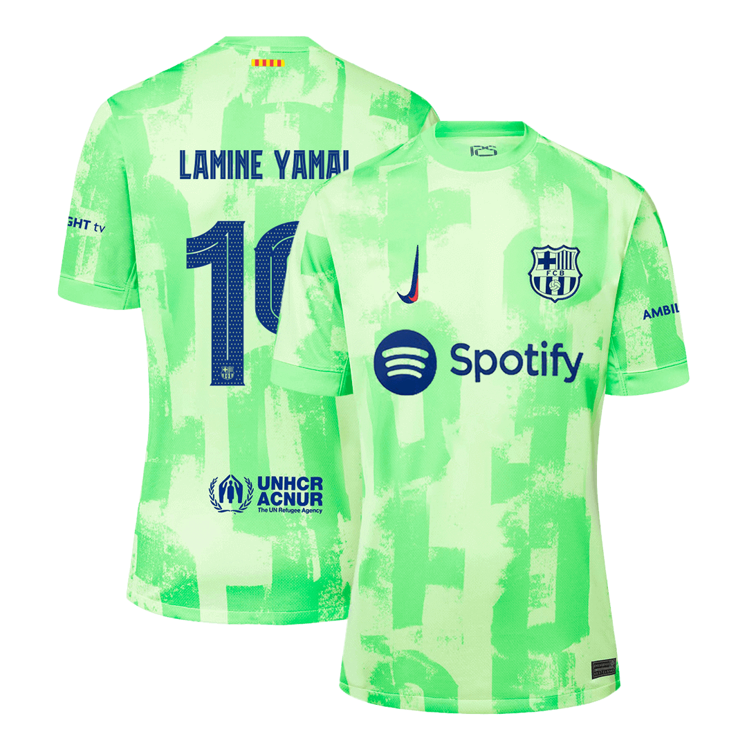 LAMINE YAMAL #19 Barcelona Third Away Soccer Jersey -UCL - Soccerdeal
