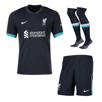 Liverpool Away Soccer Jersey Kit(Jersey+Shorts+Socks) 2024/25 - Soccerdeal