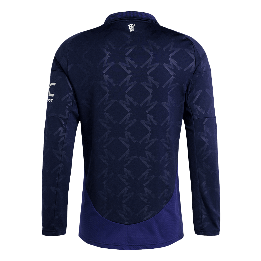 Manchester United Away Long Sleeve Soccer Jersey - Soccerdeal