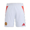 Authentic Manchester United Home Soccer Shorts 2024/25 - Soccerdeal