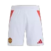 Authentic Manchester United Home Soccer Shorts 2024/25 - Soccerdeal