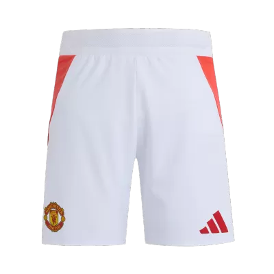 Authentic Manchester United Home Soccer Shorts 2024/25 - Soccerdeal