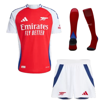 Authentic Arsenal Home Soccer Jersey Kit(Jersey+Shorts+Socks) 2024/25 - Soccerdeal