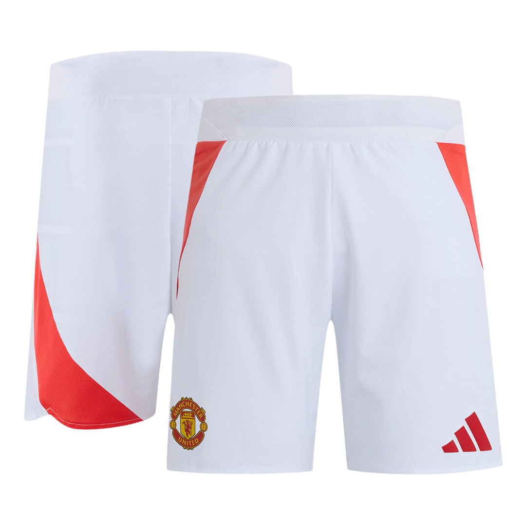 Manchester United Home Soccer Shorts Player Version - Soccerdeal