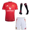 Authentic Manchester United Home Soccer Jersey Kit(Jersey+Shorts+Socks) 2024/25 - Soccerdeal