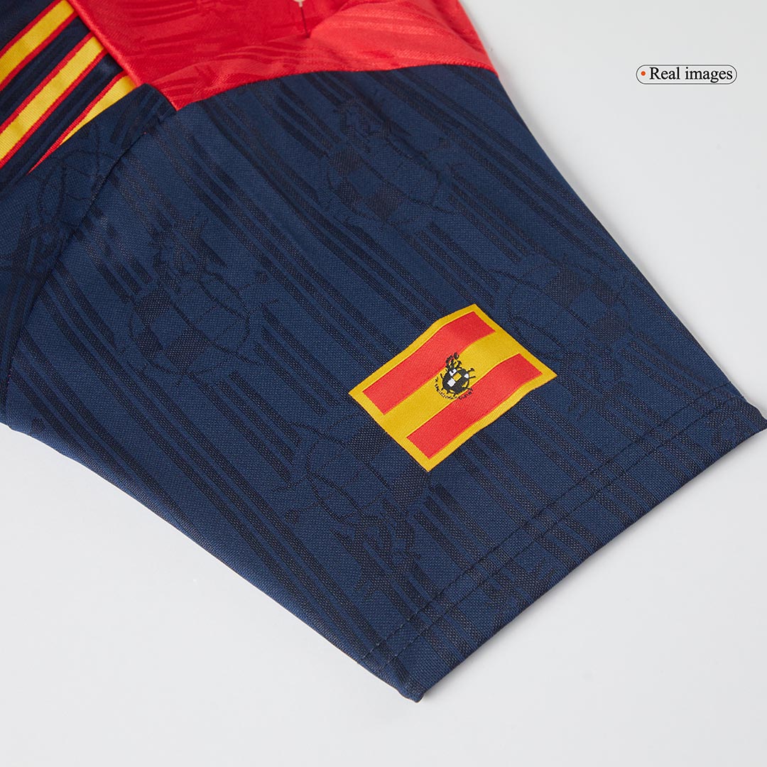 Retro 1996 Spain Home Soccer Jersey - Soccerdeal