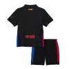 Kid's Barcelona Away Soccer Jersey Kit(Jersey+Shorts) 2024/25 - Spotify Logo Without Text - Soccerdeal