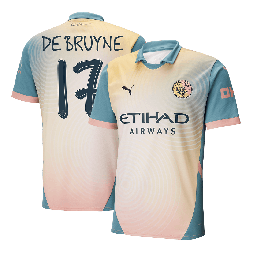 DE BRUYNE #17 Manchester City Fourth Away Soccer Jersey - Soccerdeal
