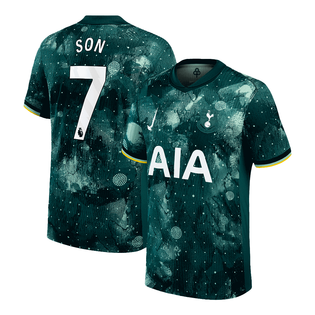 SON #7 Tottenham Hotspur Third Away Soccer Jersey Player Version - Soccerdeal