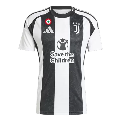 Juventus Home Soccer Jersey 2024/25- Save The Children Sponsor - Soccerdeal