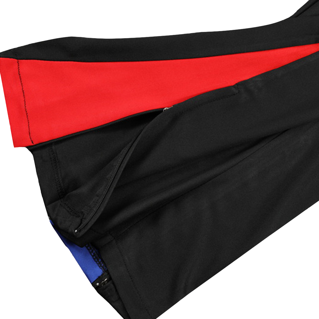 Kid's Barcelona Zipper Sweatshirt Kit(Top+Pants) - Soccerdeal