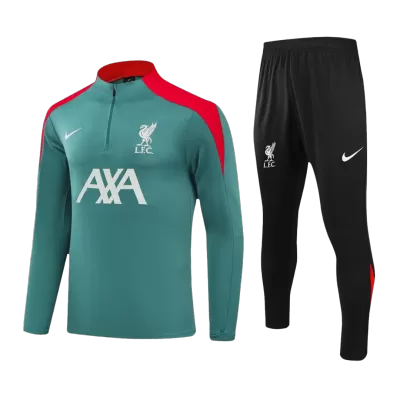 Liverpool Zipper Sweatshirt Kit(Top+Pants) 2024/25 - Soccerdeal