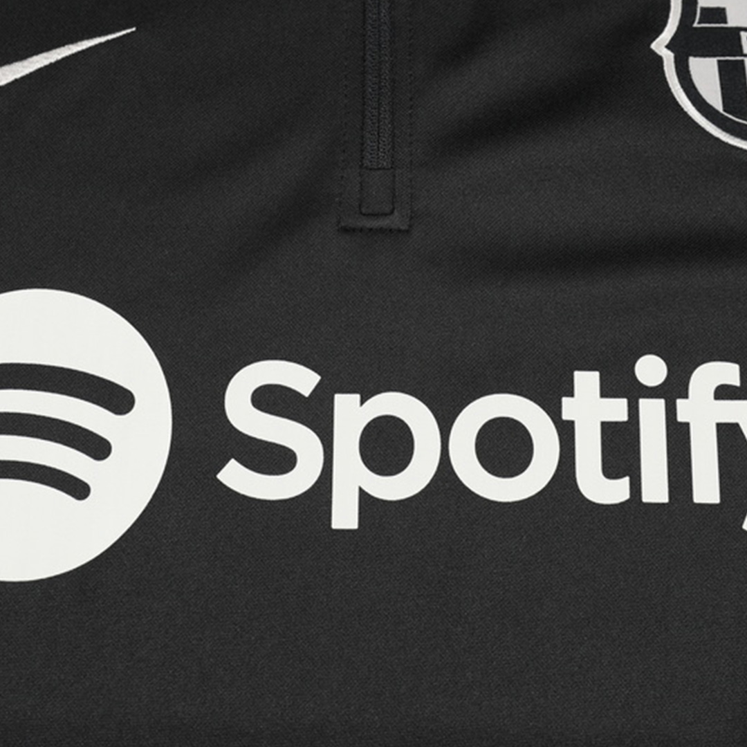 Kid's Barcelona Zipper Sweatshirt Kit(Top+Pants) - Soccerdeal