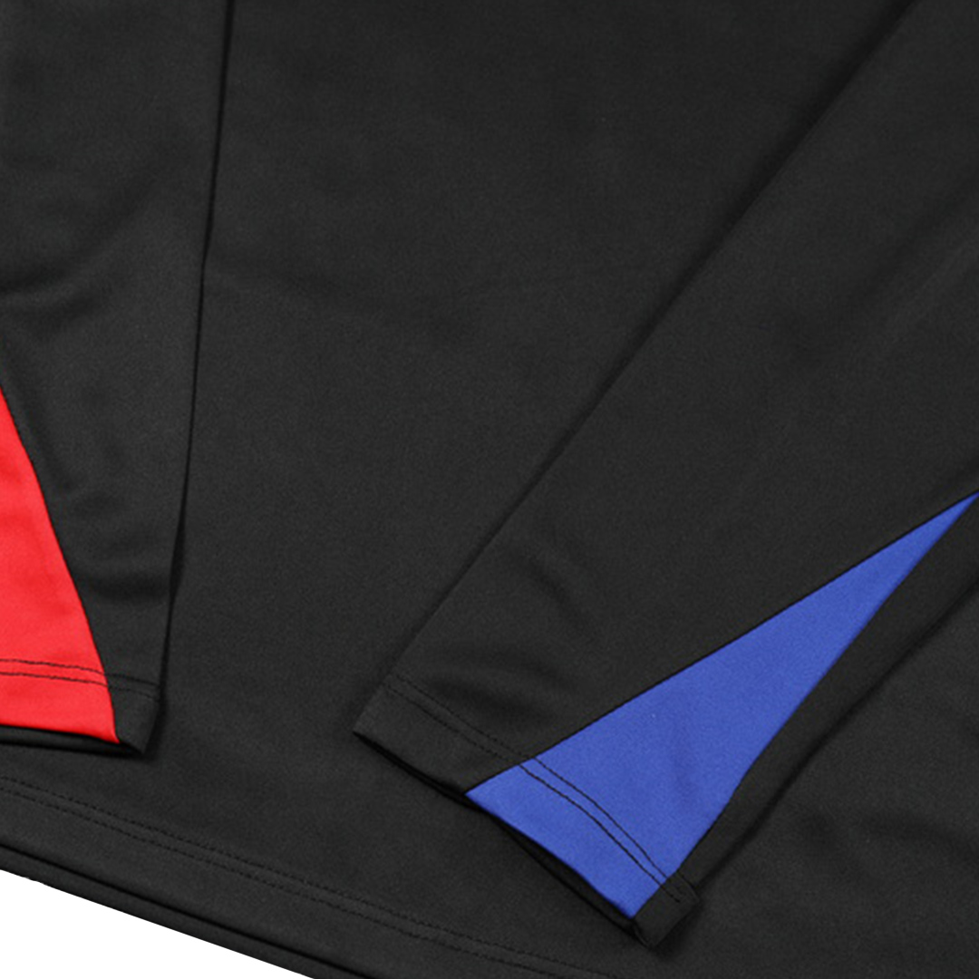 Kid's Barcelona Zipper Sweatshirt Kit(Top+Pants) - Soccerdeal