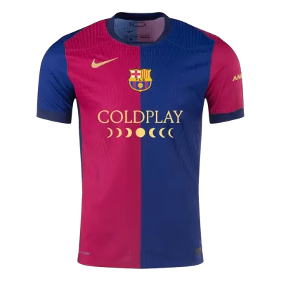 Authentic Barcelona Home Soccer Jersey 2024/25 - COLDPLAY - Soccerdeal