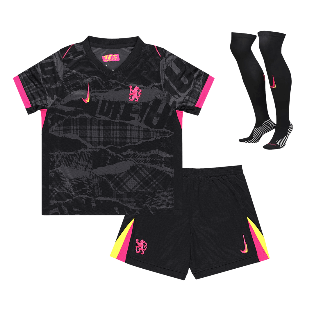 Kid's Chelsea Third Away Soccer Jersey Kit(Jersey+Shorts+Socks) - Soccerdeal